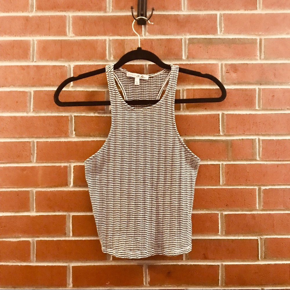 Black and White Express Crop Top!
